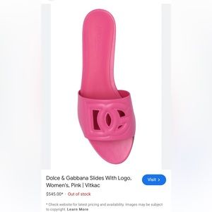 Dolce & Gabbana Slides With Logo